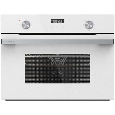 Hisense Horno multifunción compacto con diseño horno de leña blanco - BI44221AWG. Cristal blanco Hisense Horno multifunción compacto con diseño horno de leña blanco - BI44221AWG. Cristal blanco