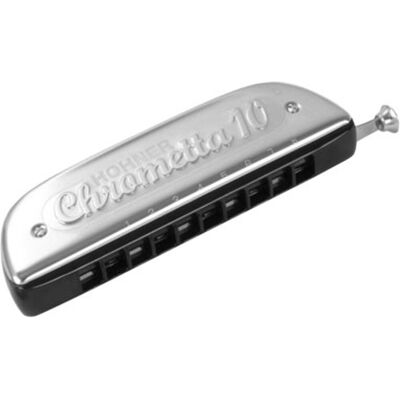 Hohner Armónica Cromática Chrometta 10. Metálico Hohner Armónica Cromática Chrometta 10. Metálico
