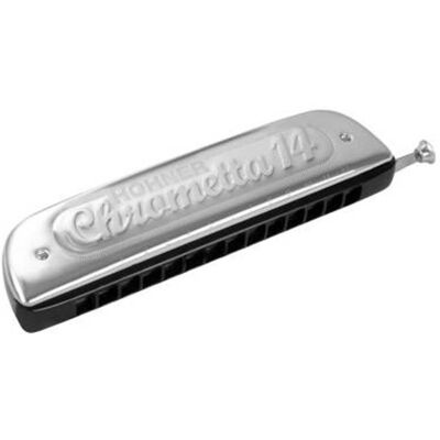 Hohner Armónica cromática Chrometta 14. Metálico Hohner Armónica cromática Chrometta 14. Metálico