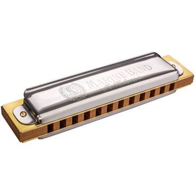 Hohner Armónica Diatónica Marine Band 34-24 G. Metálico Hohner Armónica Diatónica Marine Band 34-24 G. Metálico