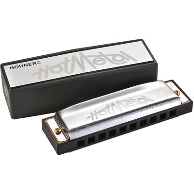 Hohner Armónica diatónica Hot Metal Bb. Metálico Hohner Armónica diatónica Hot Metal Bb. Metálico
