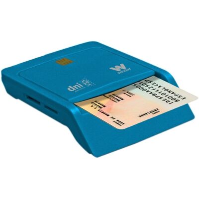 Woxter Lector DNI Electrónico Combo , Lector de tarjetas, USB, Azul. Azul Woxter Lector DNI Electrónico Combo , Lector de tarjetas, USB, Azul. Azul