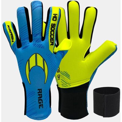 HO Soccer Guantes de portero de Niño KRASH RAGE . (5) Azul / Amarillo HO Soccer Guantes de portero de Niño KRASH RAGE . (5) Azul / Amarillo