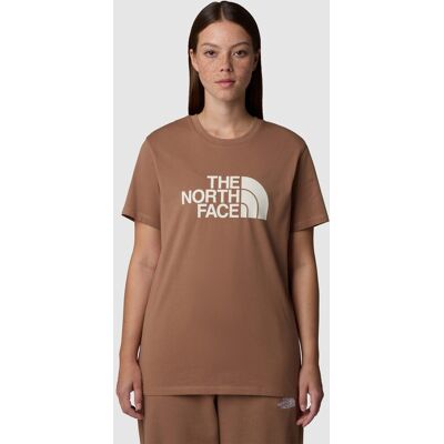 The North Face Camiseta holgada de mujer Easy . (L) Beige / Blanco The North Face Camiseta holgada de mujer Easy . (L) Beige / Blanco