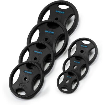 Salter Discos de caucho 10KG DIAM 30 MM . Negro Salter Discos de caucho 10KG DIAM 30 MM . Negro