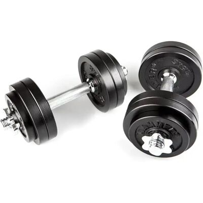 HAMMER Juego de 2 mancuernas cortas . (15 Kg) Negro HAMMER Juego de 2 mancuernas cortas . (15 Kg) Negro