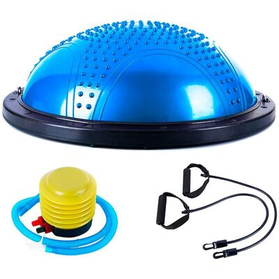 Fitness Tech Semiesfera de equilibrio o Bosu Yoga . Azul Fitness Tech Semiesfera de equilibrio o Bosu Yoga . Azul