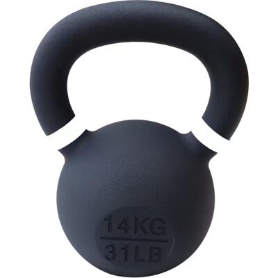 FITNESS TECH Kettlebell de hierro fundido 14 kg - Kettlebell FITNESS TECH Kettlebell de hierro fundido 14 kg - Kettlebell