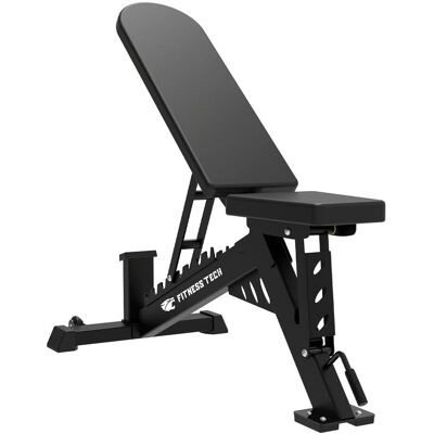 Fitness Tech Banco de musculación multiposición . Negro Fitness Tech Banco de musculación multiposición . Negro