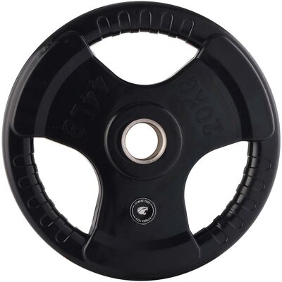 Fitness Tech Set de 2 discos triple agarre . (20 kg) Negro Fitness Tech Set de 2 discos triple agarre . (20 kg) Negro