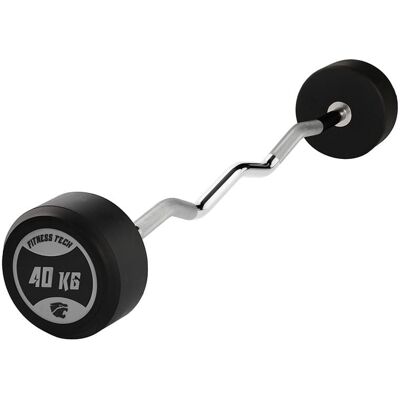 Barra Curva Montada Fitness Tech - 40 kg Barra Fitness Tech Barra Curva Montada Fitness Tech - 40 kg Barra Fitness Tech