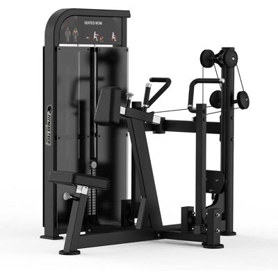Fitness Tech Máquina selectorizada remo sentado Compact Series . Negro Fitness Tech Máquina selectorizada remo sentado Compact Series . Negro