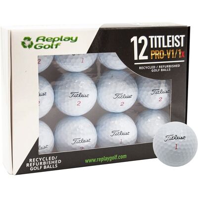 Replay Golf Paquete de 12 Pelotas . Blanco Replay Golf Paquete de 12 Pelotas . Blanco