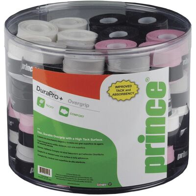 Overgrips Prince Dura Pro+ Tenis/Pádel - 60 Unidades Overgrips Prince Dura Pro+ Tenis/Pádel - 60 Unidades