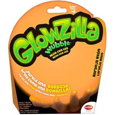 Bizak Burbuja Wubble Glowzilla Neon con luz LED . Bizak Burbuja Wubble Glowzilla Neon con luz LED .
