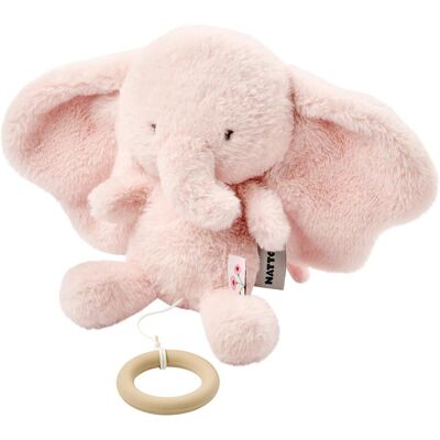 Nattou Peluche musical elefante colección Fan Fan. (34 X 23 X 9.5 Cm) Rosa claro Nattou Peluche musical elefante colección Fan Fan. (34 X 23 X 9.5 Cm) Rosa claro
