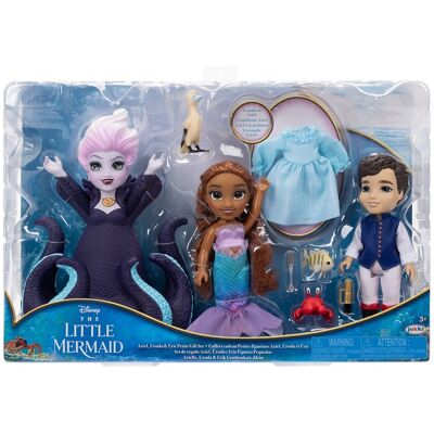 Disney Set 3 muñecas 15 cm La Sirenita Jakks Pacific. Disney Set 3 muñecas 15 cm La Sirenita Jakks Pacific.