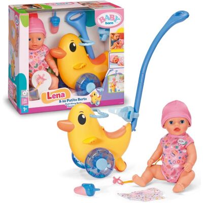 Baby Born Muñeco bebé y patito Berta Funcional Zapf. Baby Born Muñeco bebé y patito Berta Funcional Zapf.