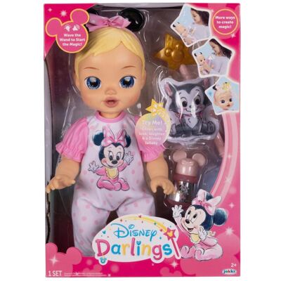Disney Muñeca Bebé Minnie con funciones interactivas y accesorios incluidos . Disney Muñeca Bebé Minnie con funciones interactivas y accesorios incluidos .