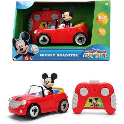 Jada Radio control Mickey Roadster 14 cm con figura no extraible Disney-Mickey . Jada Radio control Mickey Roadster 14 cm con figura no extraible Disney-Mickey .