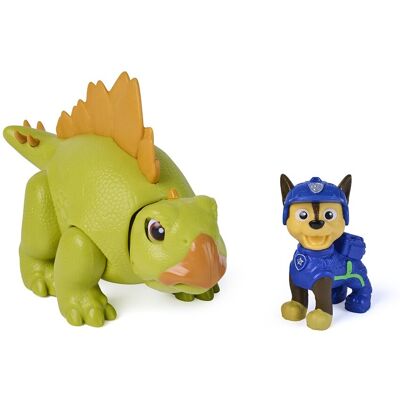 Paw Patrol Figura Dino Rugiente con figura Chase Patrulla Canina . Paw Patrol Figura Dino Rugiente con figura Chase Patrulla Canina .