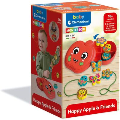 Clementoni Juguete infantil Basic Happy Apple & Friends Montessori . Clementoni Juguete infantil Basic Happy Apple & Friends Montessori .