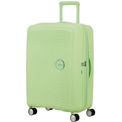 American Tourister Maleta mediana Soundbox Spinner 67-24 Tsa Exp rígida con capacidad de 81 L. Verde claro American Tourister Maleta mediana Soundbox Spinner 67-24 Tsa Exp rígida con capacidad de 81 L. Verde claro