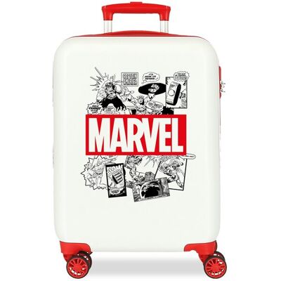 Personajes Maleta de cabina rígida Comic Marvel rígida con capacidad de 34L. Blanco / Rojo Personajes Maleta de cabina rígida Comic Marvel rígida con capacidad de 34L. Blanco / Rojo