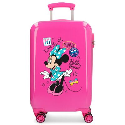 Disney Maleta de cabina infantil Enjoy Minnie Hi love rígida con capacidad de 32L. Fucsia Disney Maleta de cabina infantil Enjoy Minnie Hi love rígida con capacidad de 32L. Fucsia