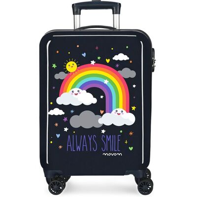 Movom Maleta de cabina Arcoiris Always Smile rígida con capacidad de 35L. Azul Movom Maleta de cabina Arcoiris Always Smile rígida con capacidad de 35L. Azul