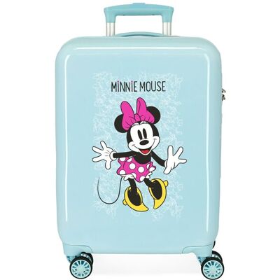 Disney Maleta de cabina infantil Minnie Enjoy the Day rígida con capacidad de 34 L. Azul claro Disney Maleta de cabina infantil Minnie Enjoy the Day rígida con capacidad de 34 L. Azul claro