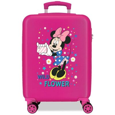 Disney Maleta de cabina infantil Minnie Wild Flower rígida con capacidad de 34L. Fucsia Disney Maleta de cabina infantil Minnie Wild Flower rígida con capacidad de 34L. Fucsia