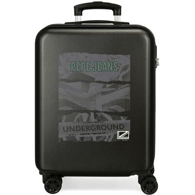 Pepe Jeans Maleta de Cabina Davis rígida con capacidad de 35L. Negro Pepe Jeans Maleta de Cabina Davis rígida con capacidad de 35L. Negro