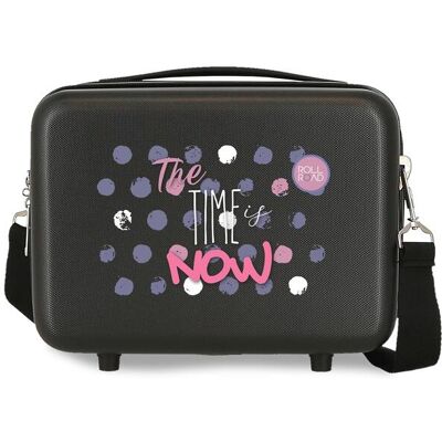 Movom Neceser ABS The time is now rígido adaptable a trolley con capacidad de 9L. Negro Movom Neceser ABS The time is now rígido adaptable a trolley con capacidad de 9L. Negro