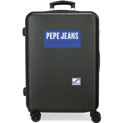 Pepe Jeans Maleta mediana darren rígida con capacidad de 56l. Negro Pepe Jeans Maleta mediana darren rígida con capacidad de 56l. Negro