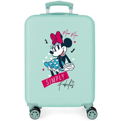 Disney Maleta de cabina infantil Minnie Simply Fabulous rígida con capacidad de 35L. Verde claro Disney Maleta de cabina infantil Minnie Simply Fabulous rígida con capacidad de 35L. Verde claro
