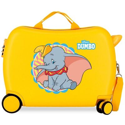 Disney Maleta infantil 2 ruedas multidireccionales Dumbo. Amarillo Disney Maleta infantil 2 ruedas multidireccionales Dumbo. Amarillo