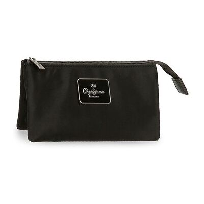 Pepe Jeans Neceser tres compartimentos Christine. Negro Pepe Jeans Neceser tres compartimentos Christine. Negro