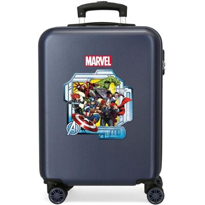 Personajes Maleta de cabina portal avengers rígida con capacidad de 35l. Azul Personajes Maleta de cabina portal avengers rígida con capacidad de 35l. Azul