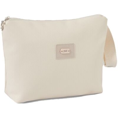 PAZ Rodríguez Neceser grande colección Momo. Beige PAZ Rodríguez Neceser grande colección Momo. Beige