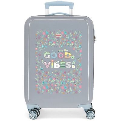 Movom Maleta de cabina infantil Good Vibes rígida con capacidad de 34L. Gris Movom Maleta de cabina infantil Good Vibes rígida con capacidad de 34L. Gris