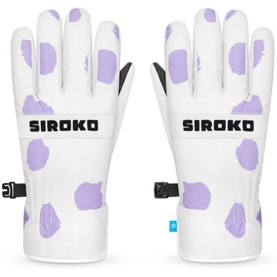 Siroko Guantes térmicos esquí niños Doodle . (152 cm) Blanco Siroko Guantes térmicos esquí niños Doodle . (152 cm) Blanco
