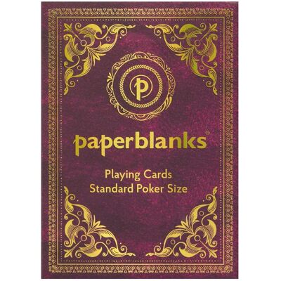 Paperblanks Juego de naipes Aurelia con 54 cartas de póker. Paperblanks Juego de naipes Aurelia con 54 cartas de póker.