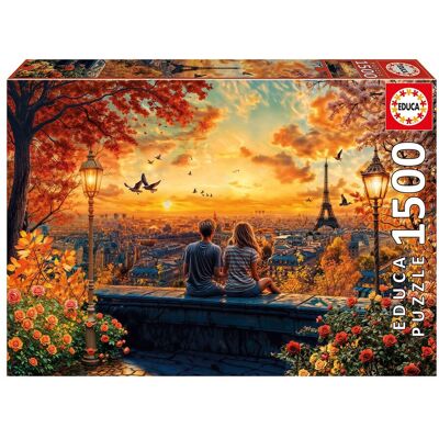 EDUCA Puzzle 1500 Enamorados En París . EDUCA Puzzle 1500 Enamorados En París .
