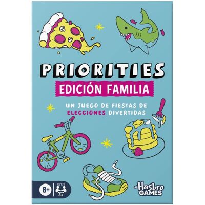Hasbro Juego de mesa en familia Priorities Family Games. Hasbro Juego de mesa en familia Priorities Family Games.