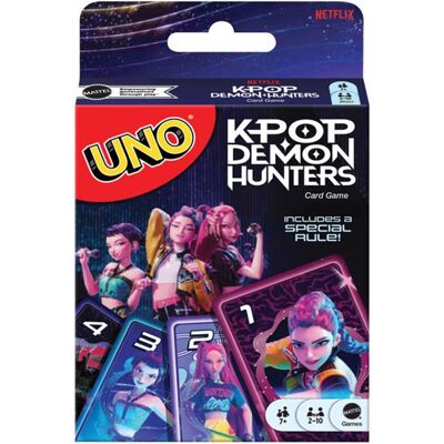 Uno Juego de cartas KPop Demon Hunters de Netflix Mattel. Uno Juego de cartas KPop Demon Hunters de Netflix Mattel.
