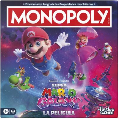Hasbro Juego de mesa en familia Super Mario Galaxy La Película Monopoly . Hasbro Juego de mesa en familia Super Mario Galaxy La Película Monopoly .