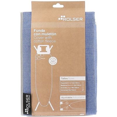 Rolser Funda tabla de planchar Muleton universal 140 x 55 . Azul Rolser Funda tabla de planchar Muleton universal 140 x 55 . Azul