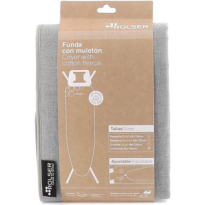 Rolser Funda tabla de planchar Muleton universal 140 x 55 . Gris Rolser Funda tabla de planchar Muleton universal 140 x 55 . Gris