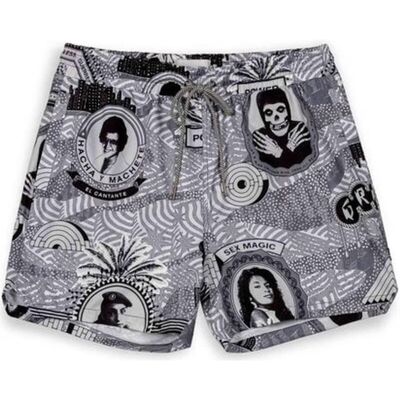 Bañador Grimey Gbs188-Blk Estampado Negro Xxl Hombre Bañador Grimey Gbs188-Blk Estampado Negro Xxl Hombre